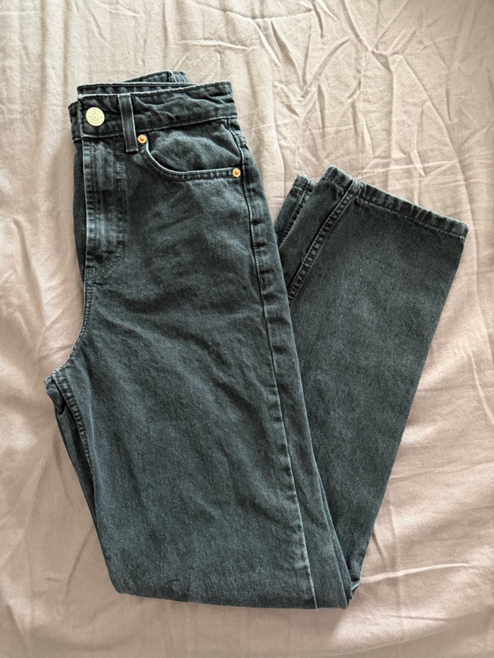 Black Zara Straight Leg Jean